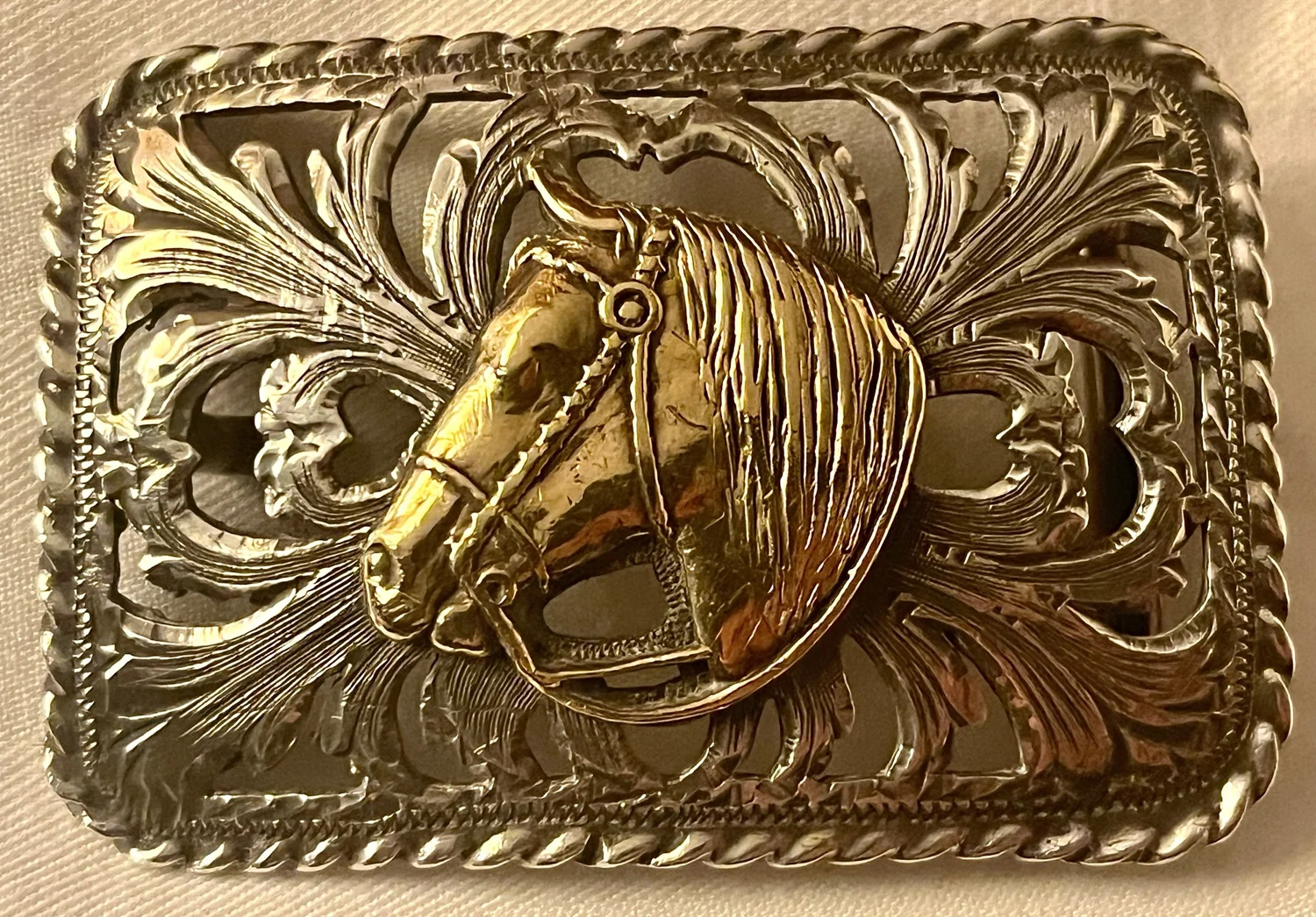 Conchos Western En Argent Sterling Pour éperon/bridon Coquillage - Ancien, Fait Main