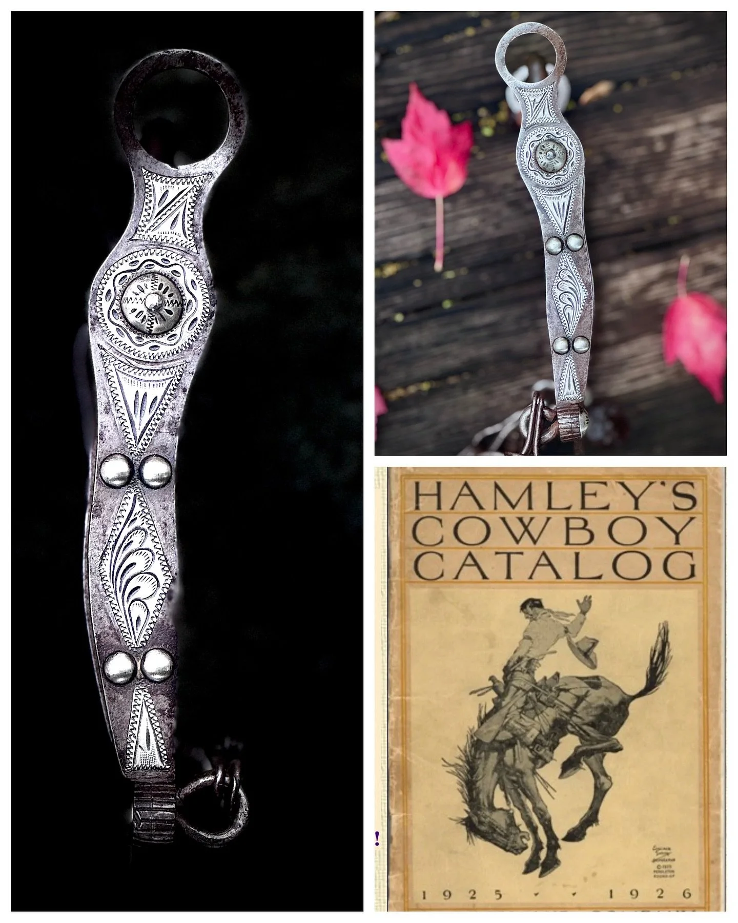 **Mike Morales half breed bit, from HAMLEY&rsquo;S &lsquo;SADDLERY, PENDLETON, OREGON**

Available for purchase here: https://theoldspanishtrading.com/bits/mmbit-nevadacheek

*Pictured in the 1917 Hamley (Pendleton, OR) catalog as Pat No 62, this fin