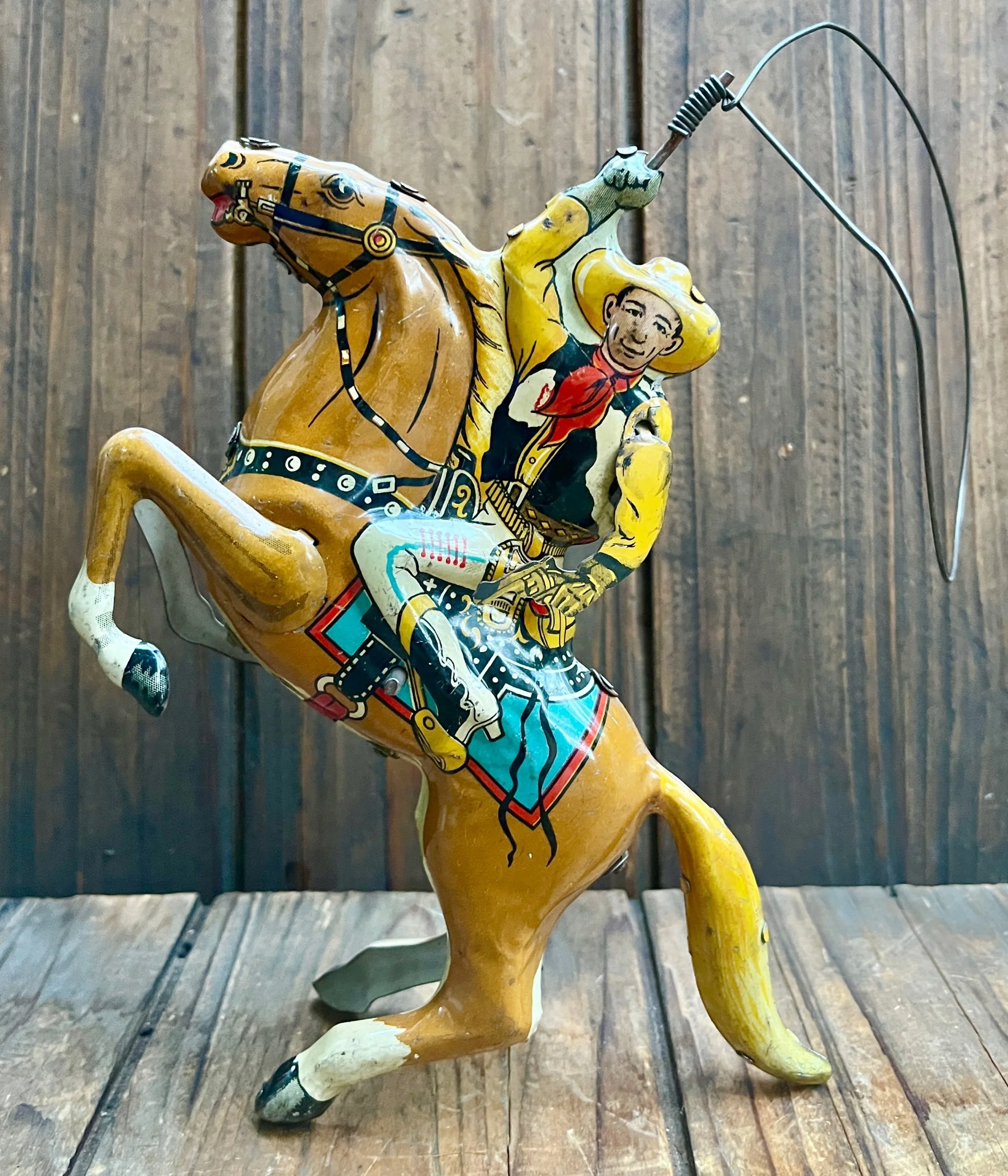 1940 Louis Marx & Co. Tin Wind Up Cowboy 