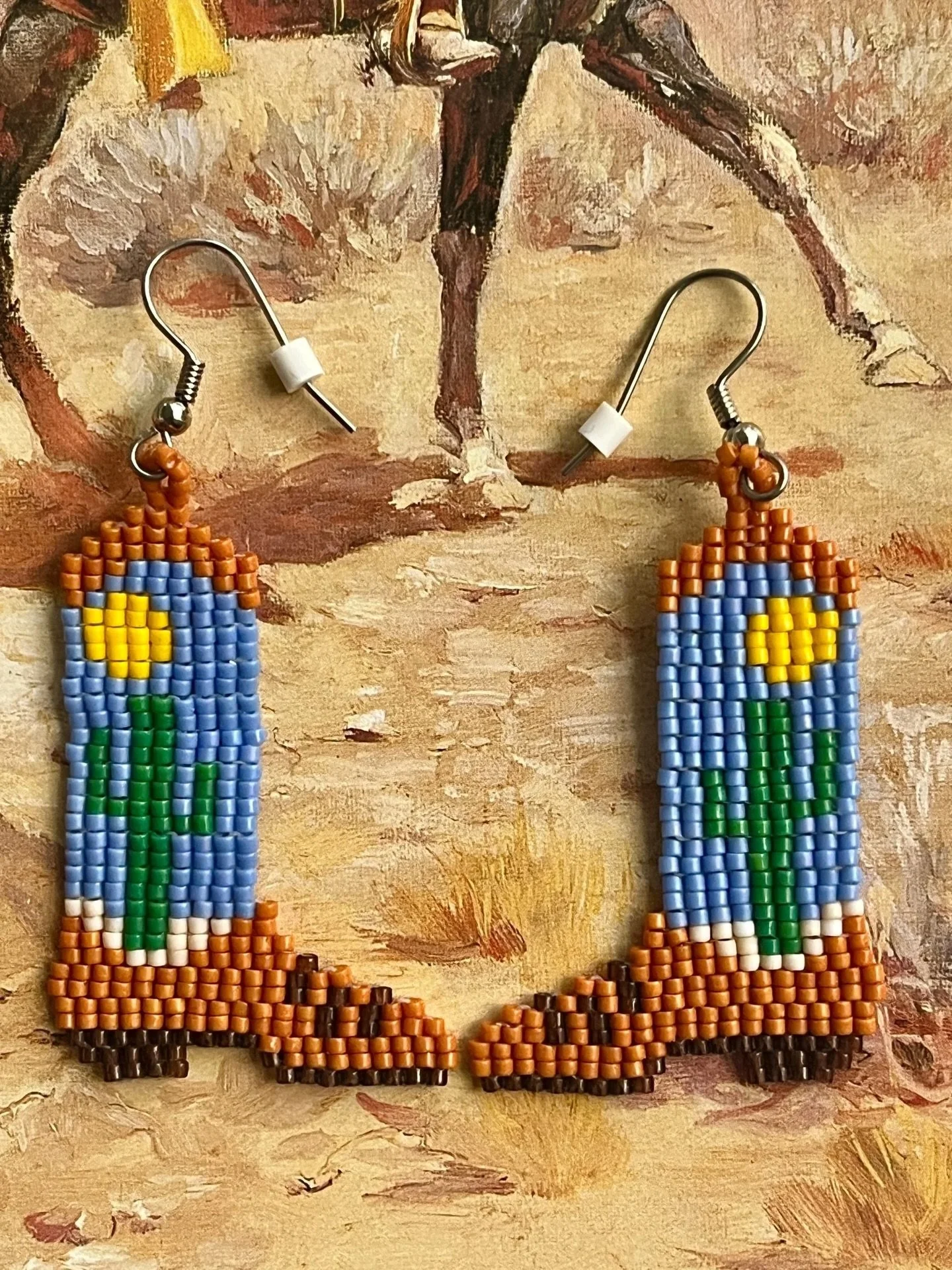 🔥Handmade Custom Beaded Cowboy Boot Earrings🔥
Available here: https://theoldspanishtrading.com/pins-fobs/wv64x5yygs5zvmqug3uqtkdcukcn6f

Everyone knows the devil is in the details, and the same applies to western fashion accessories. Here are one-o