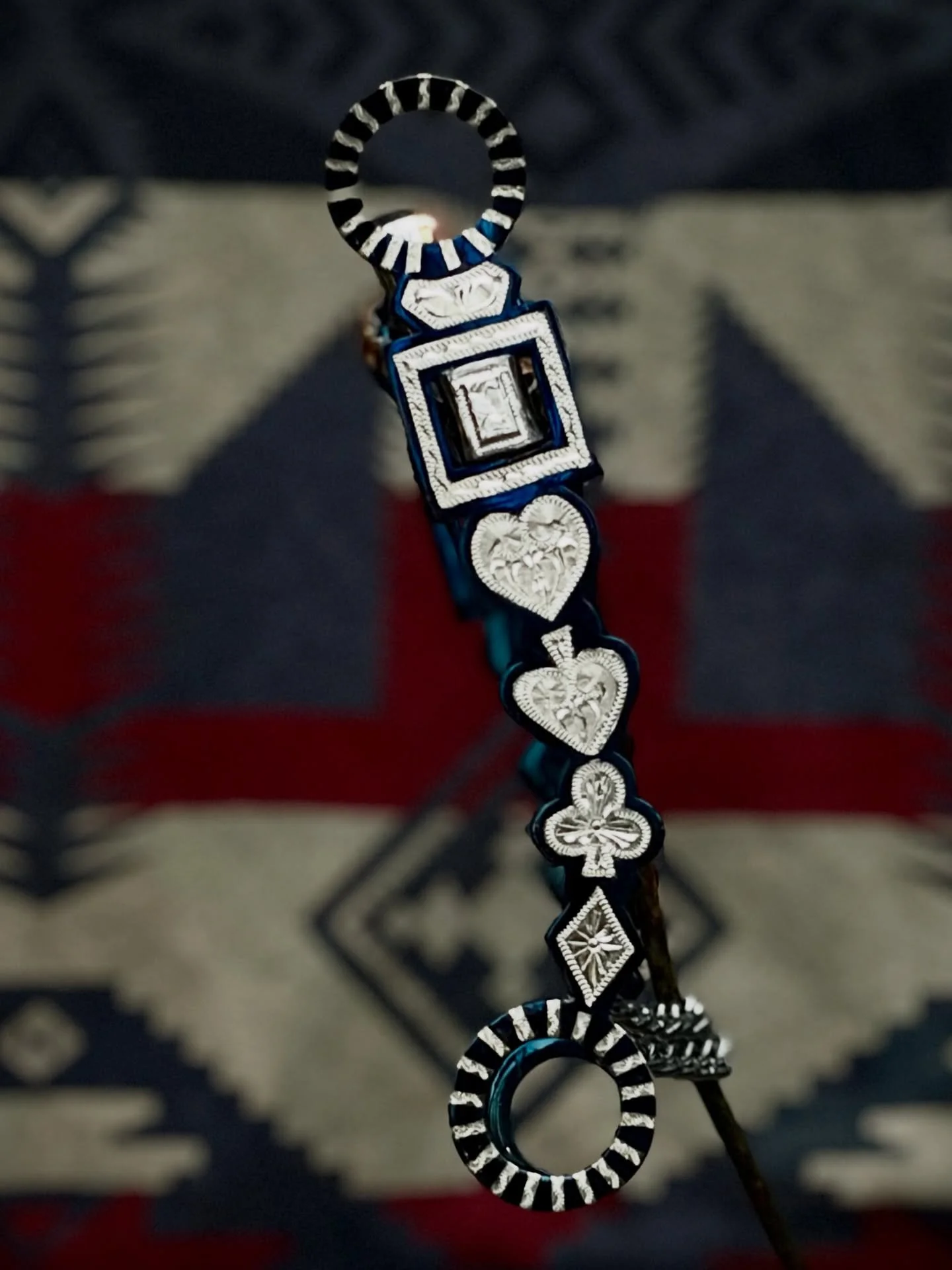 🎄 IN STOCK AND READY TO SHIP 🎄 Card suit bit with San Joaquin mouthpiece and sterling silver inlay
Available for purchase here:  https://theoldspanishtrading.com/bits/cardsuit-sj

Great little card suit bit with sterling silver inlay, by The Old Sp