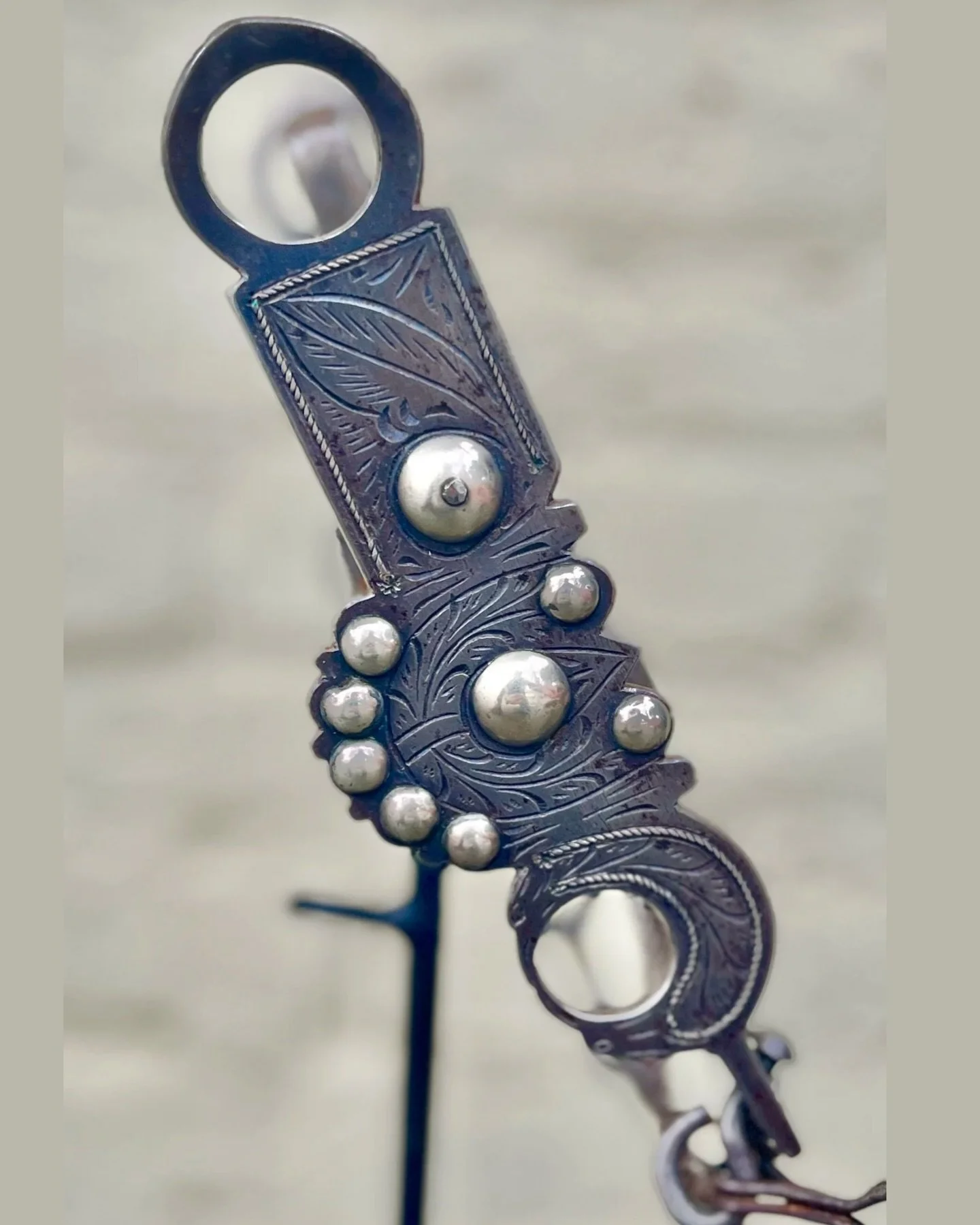 L.D. Stone &amp; Co. San Francisco Kissing Bird bit with silver done by Atanasio Larios
Available for purchase here: https://theoldspanishtrading.com/bits/ldstone

A stunningly intricate  antique California bit from historic LD Stone Saddlery of San 