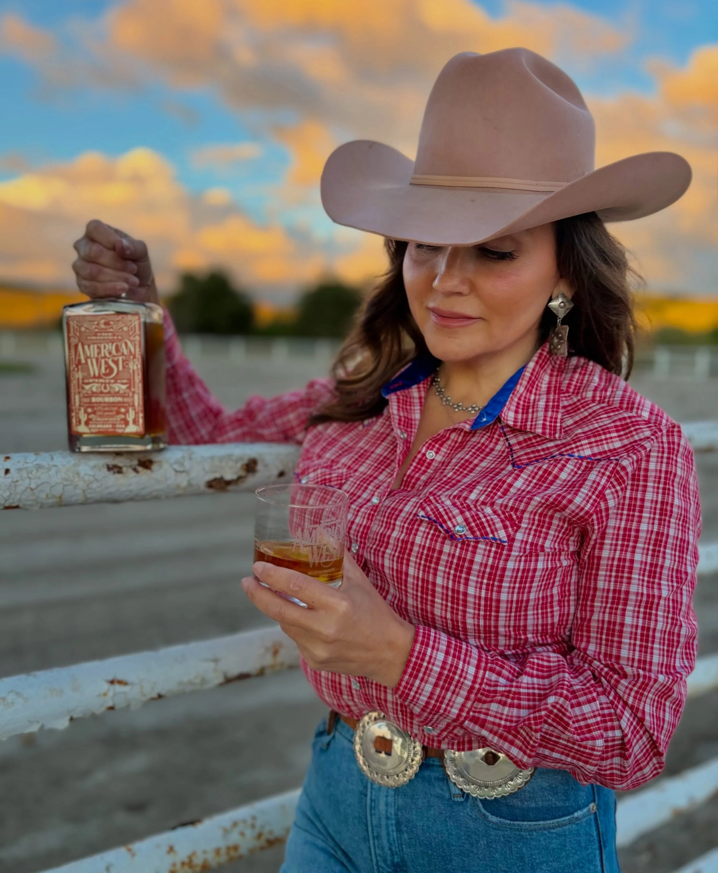 I love ending the day with a nice straight bourbon whiskey, neat, in a glass, and best enjoyed with a sunset.  American West straight bourbon whiskey is American made, and founded by Colorado cattlemen.  It feels good to support a company that is ded