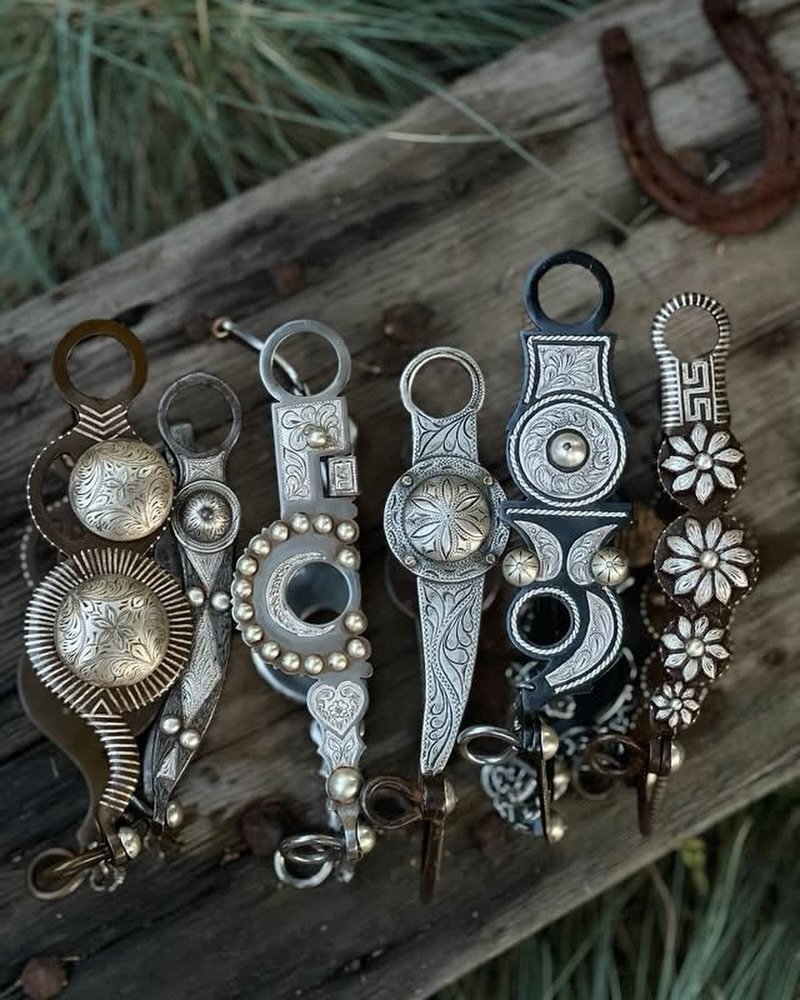 Check out our selection of new and vintage silver bridle bits. Message me for info on any of these bits or if you&rsquo;d like to order something custom!  Lots more vintage bits here on my site:  https://theoldspanishtrading.com/bits