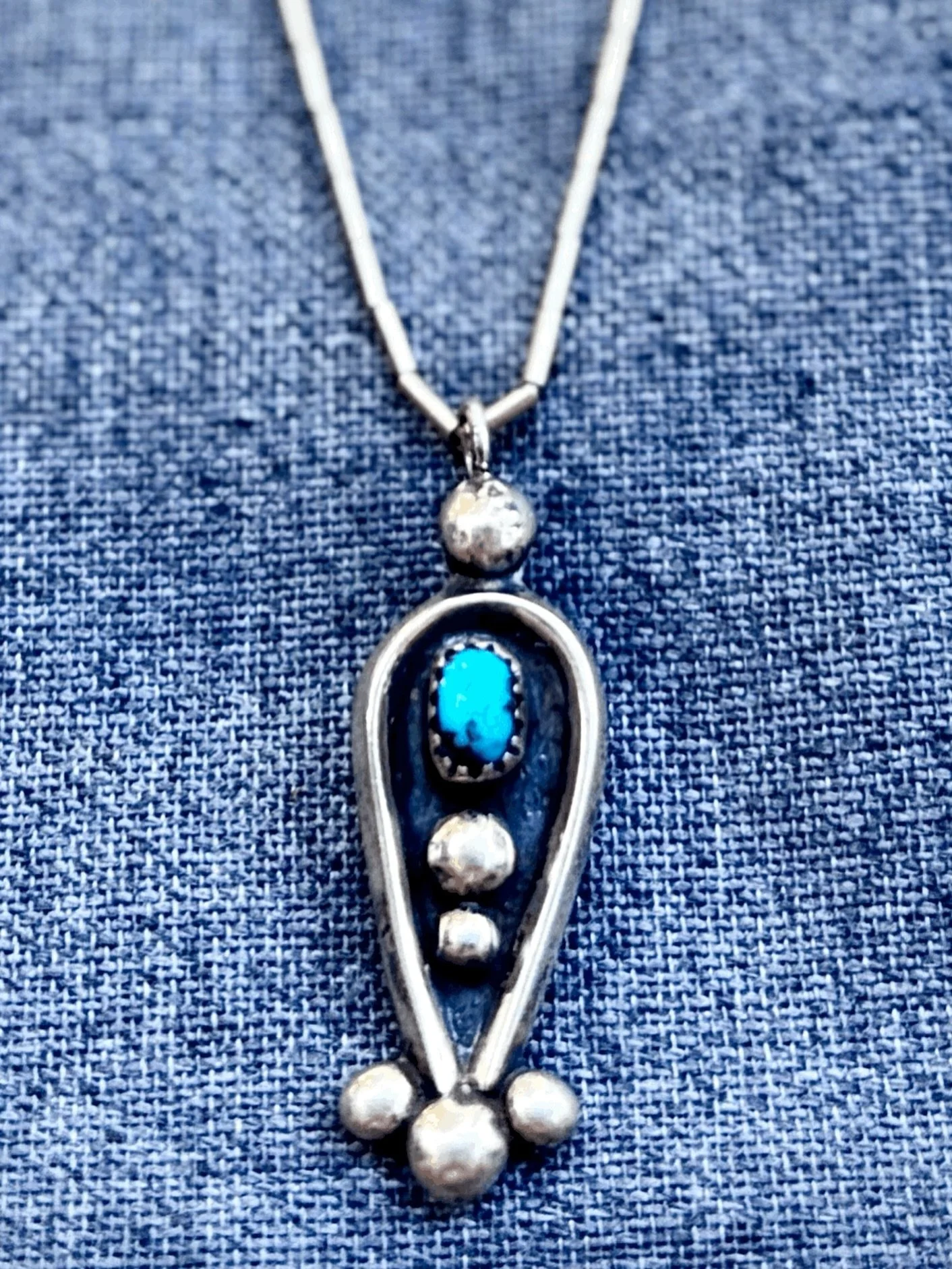 ✨ SIGNED Vintage Navajo sterling and turquoise pendant by RH LONG ✨ 
Available here: https://theoldspanishtrading.com/silver-buckles-and-conchos/signed-vintage-navajo-sterling-and-turquoise-pendant-by-rh-long 

R. H. (Rose Haley) Long started making 