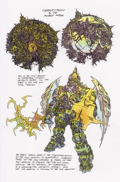 Cybertron's (Primus's) robot form.