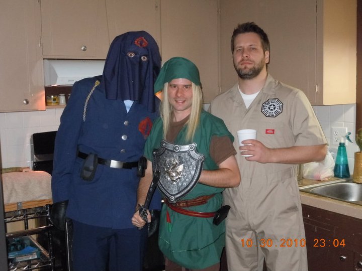 Cobra Commander (Caleb) Link (Ryan) and DHARMA Initiative member (Aaron).