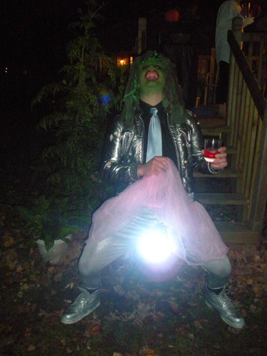 Halloween 2009. You’ve seen his downstairs mix-up!