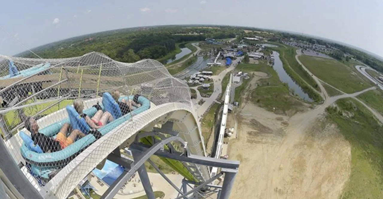 The FORMER Verruckt Water Slide in KC, Missouri.