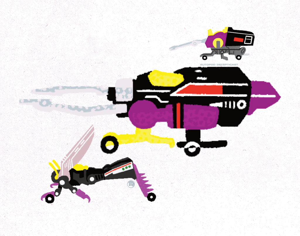 Bionic Bug Swarm! Mid-Century-Styled Art Print