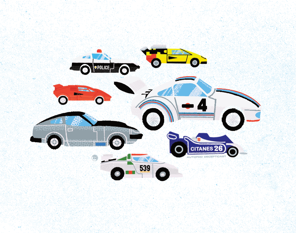 Fast Fellas! Mid-Century-Styled Art Print