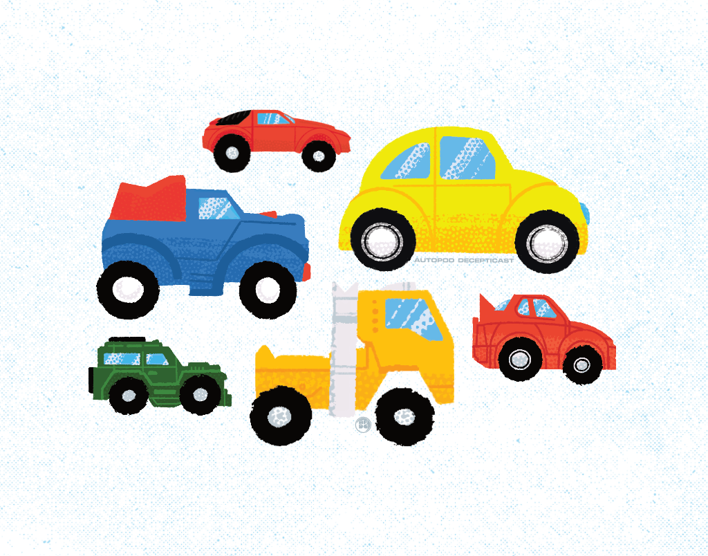 Mini-Bros! Mid-Century-Styled Art Print