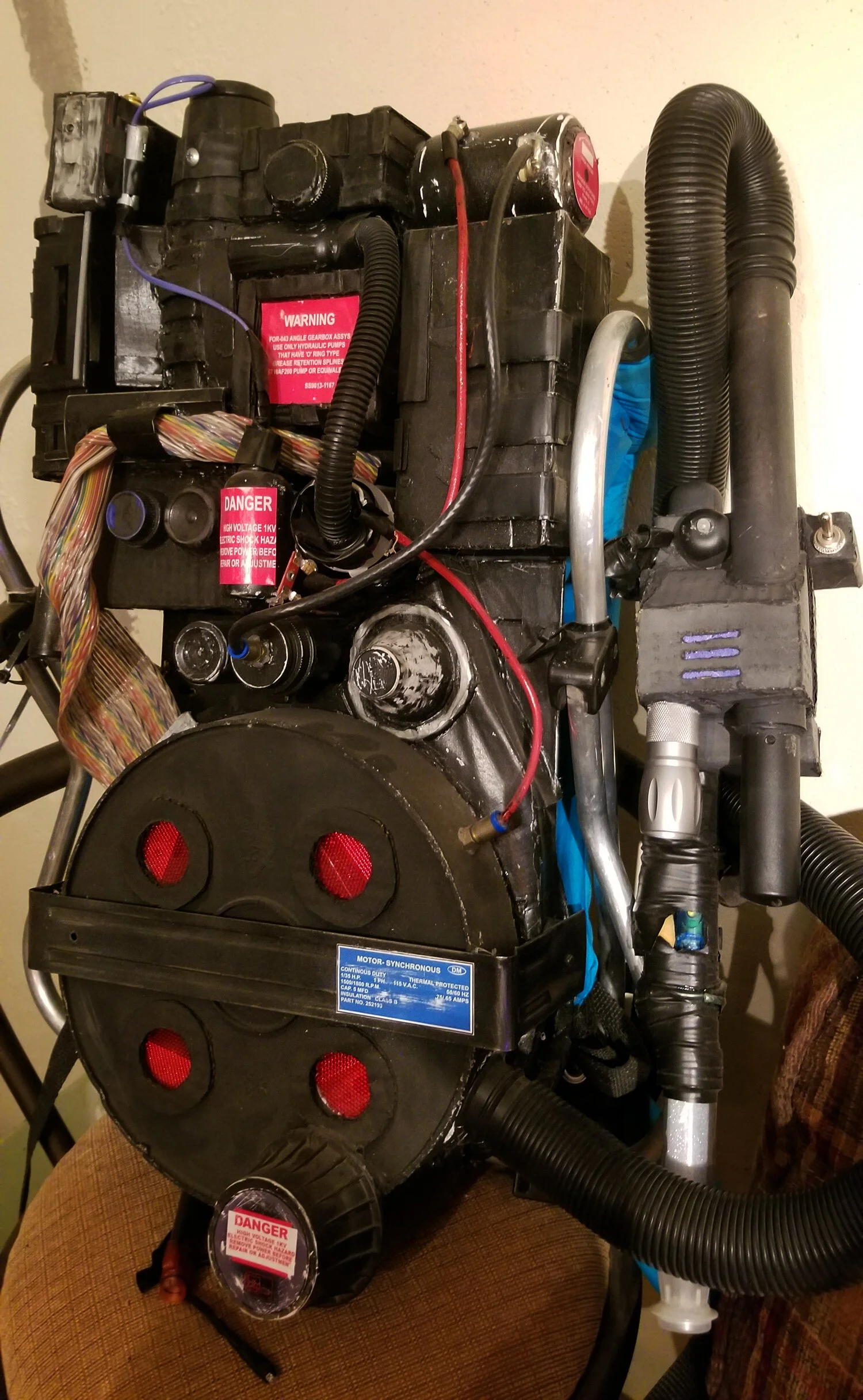 I made this proton pack. Yeah, I’m pretty great.