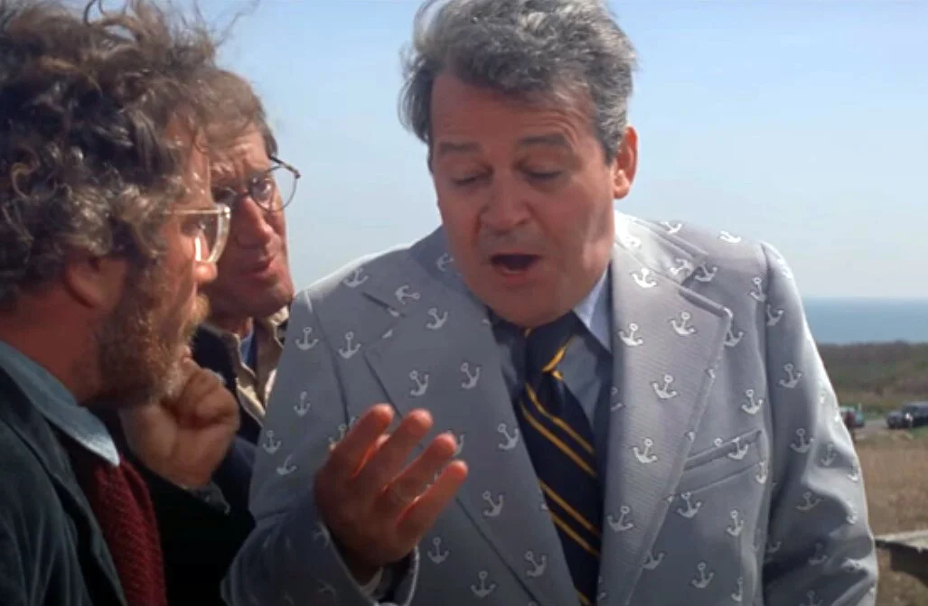 I need this suit. And that tie. In fact, I need everything Murray Hamilton wears in this movie. Amity, as you know, means friendship.