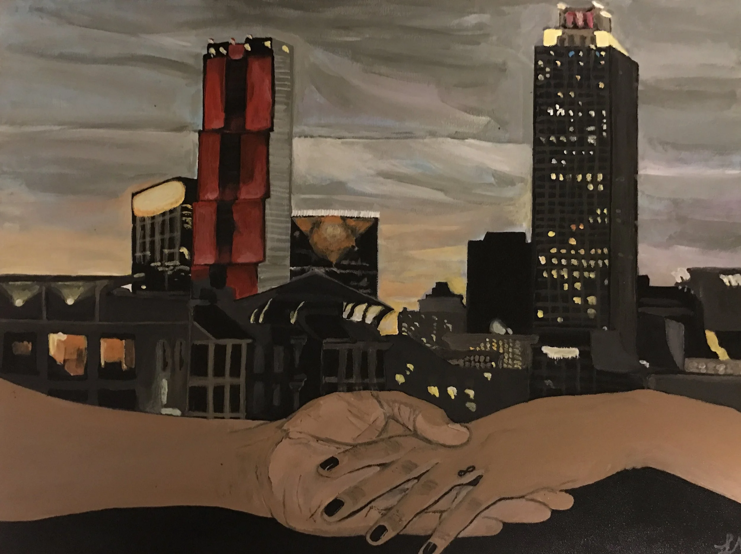 Forever I Love Atlanta 18" x 24" Acrylic on canvas 2017