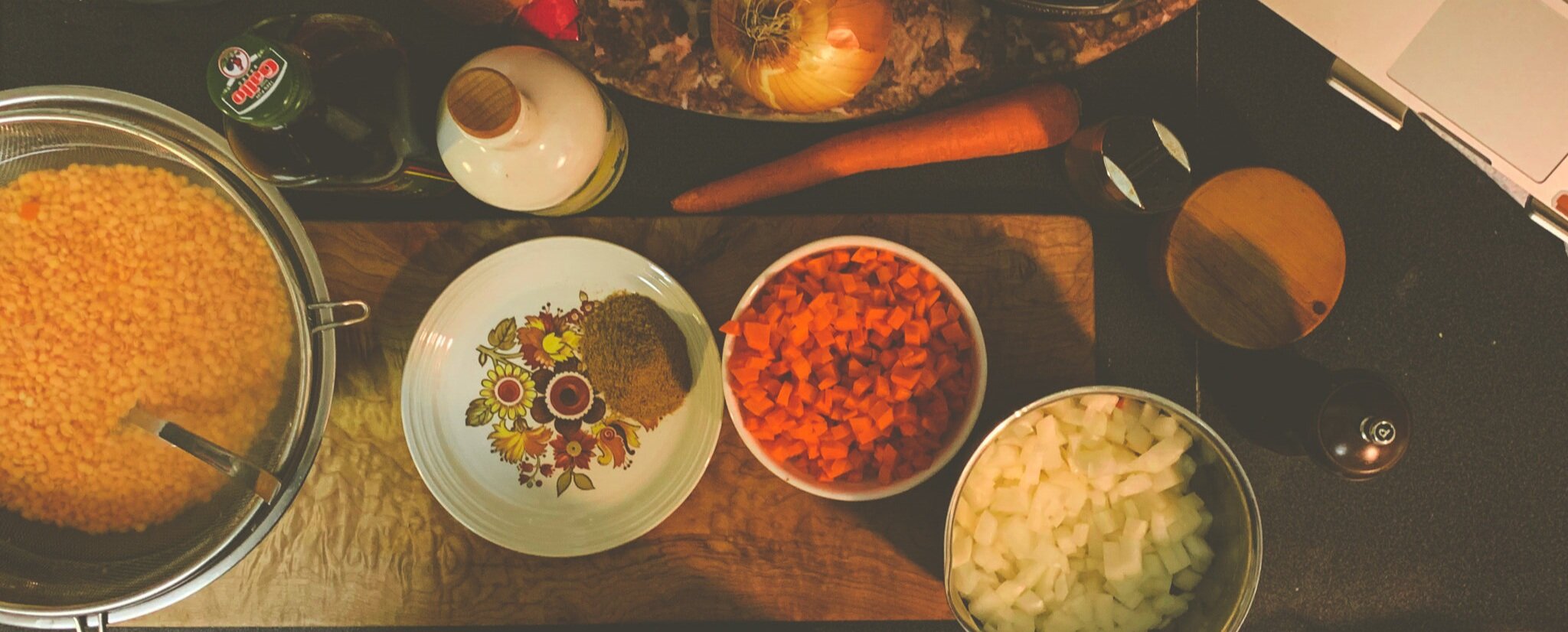 Shorbet addas ingredients