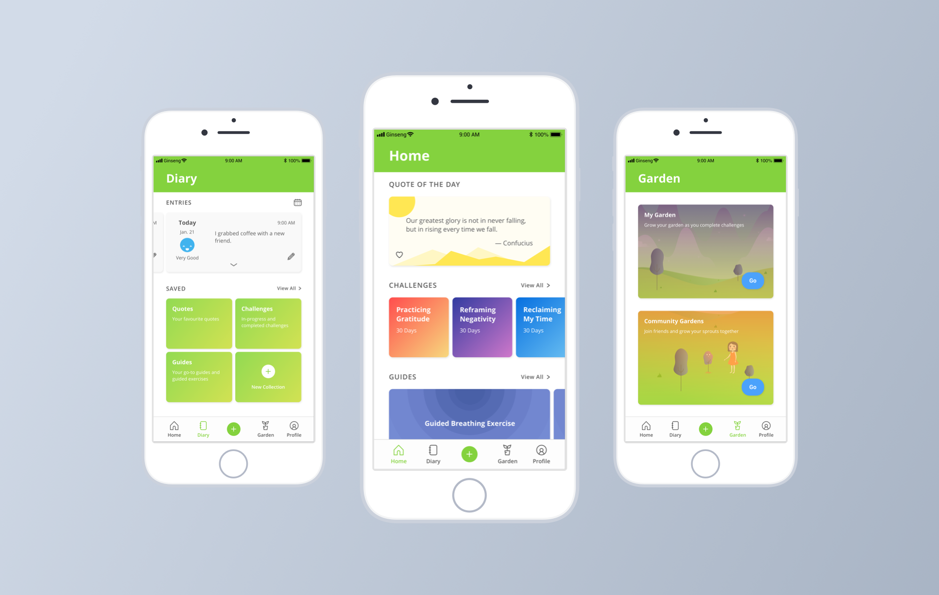 Ginseng A Mental Health App
