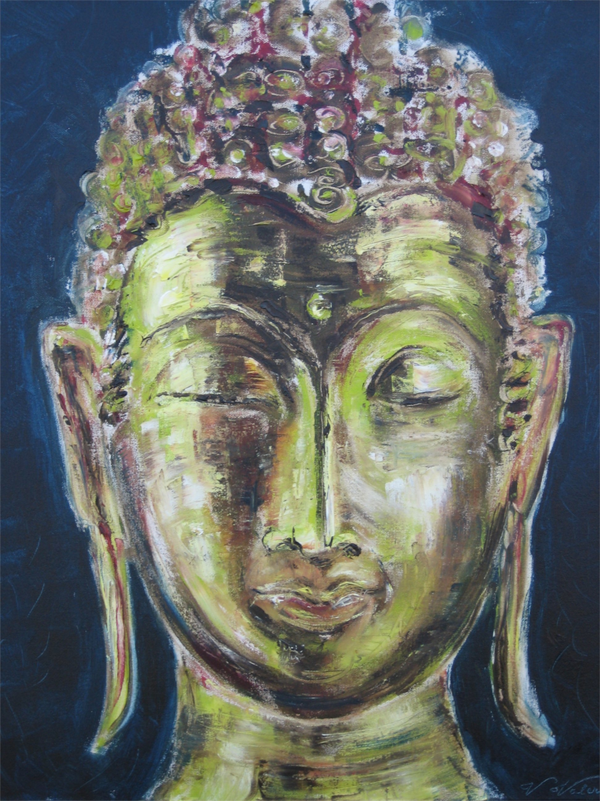 "Golden Buddha" “Buda Dorado” SOLD 61 x 51 cm (24 x 20 ") oil on canvas