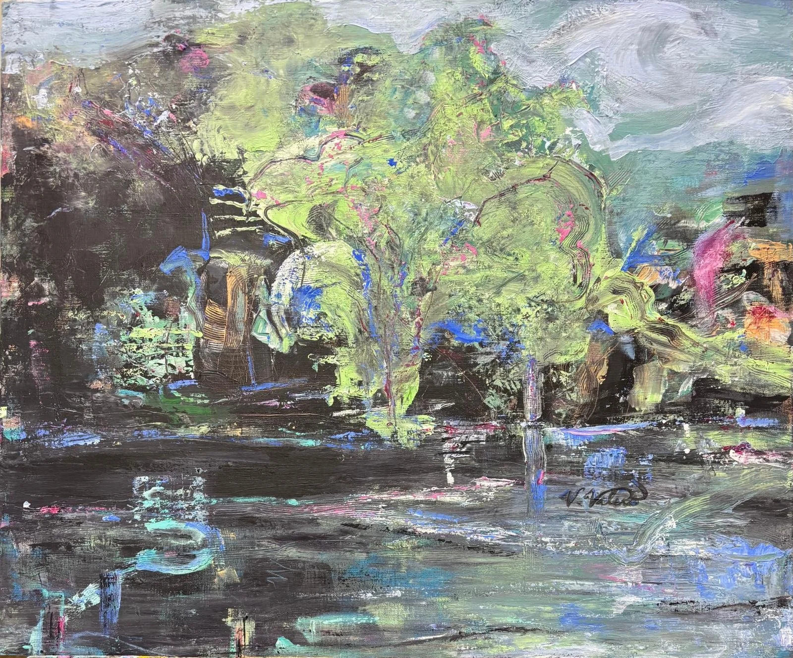 " Secret Pond "  Abstract IV