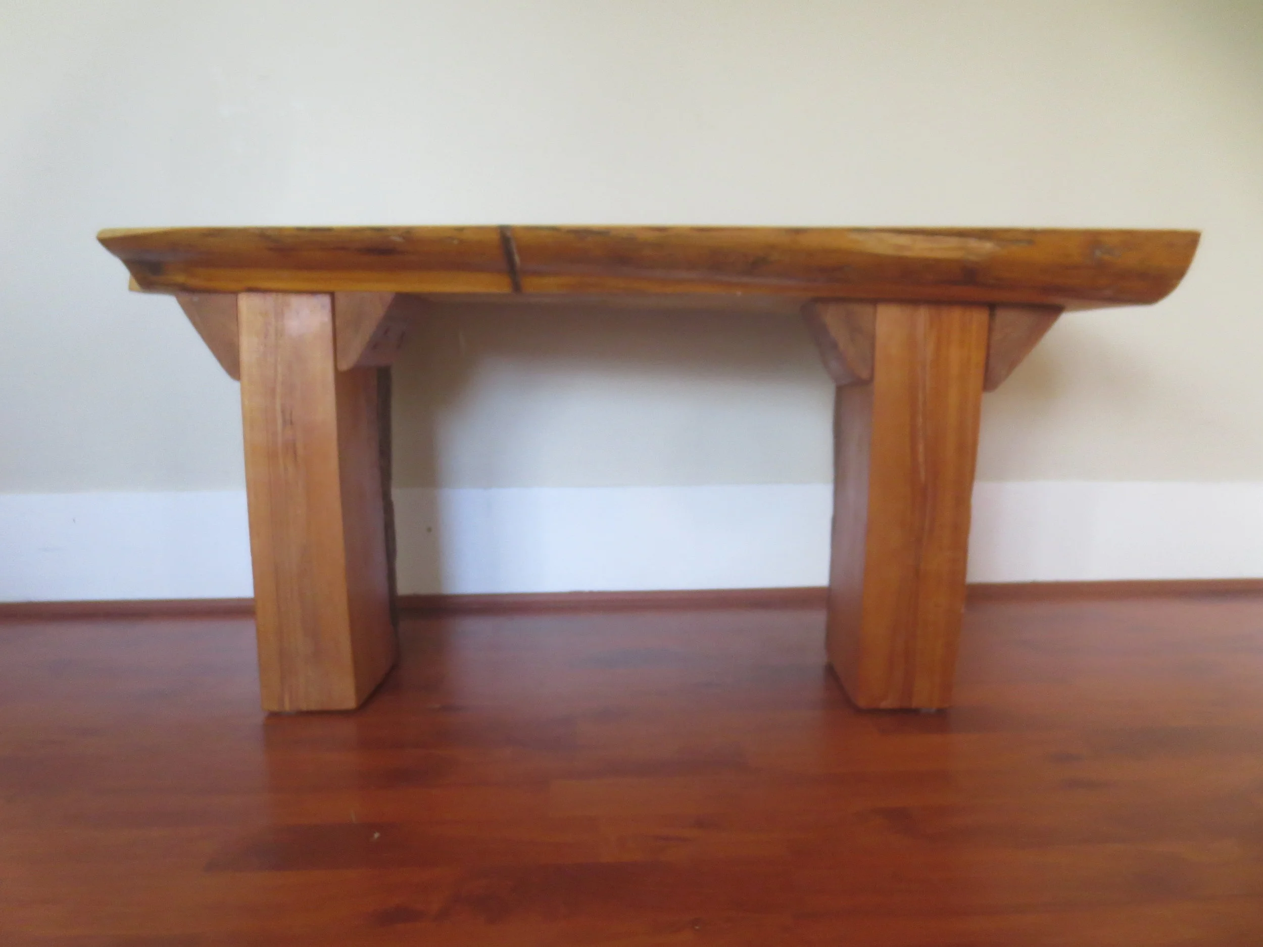 Cedar Coffee Table with block legs