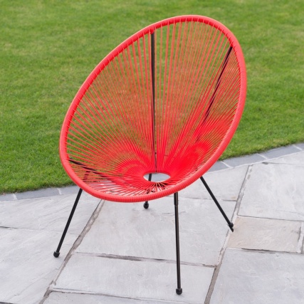 String Moon Chair - Coral  £25.00