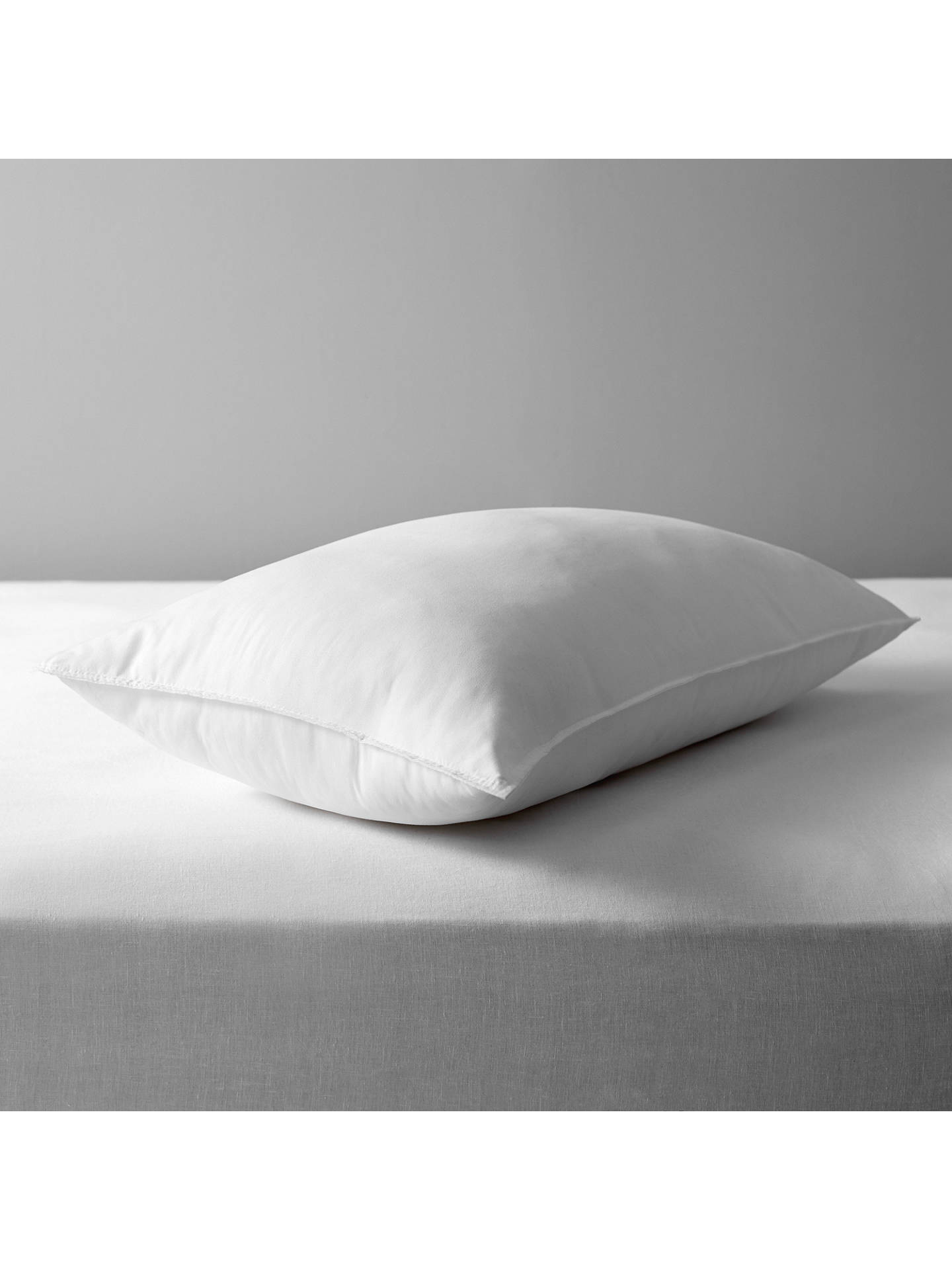 John Lewis &amp; Partners Synthetic Soft Touch Washable Standard Pillow, Medium/Firm | £10