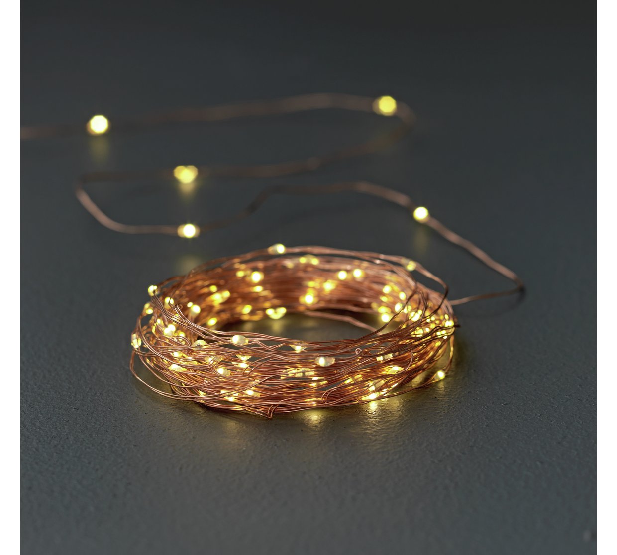 Argos Home Set of 100 LED Copper String Lights - Warm White | £8