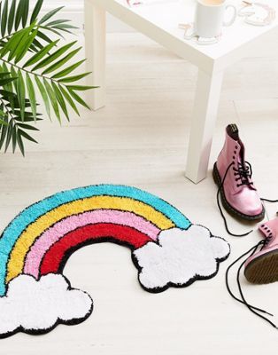 Sass &amp; Belle Patches &amp; Pins Rainbow with Cloud Rug | 13.00