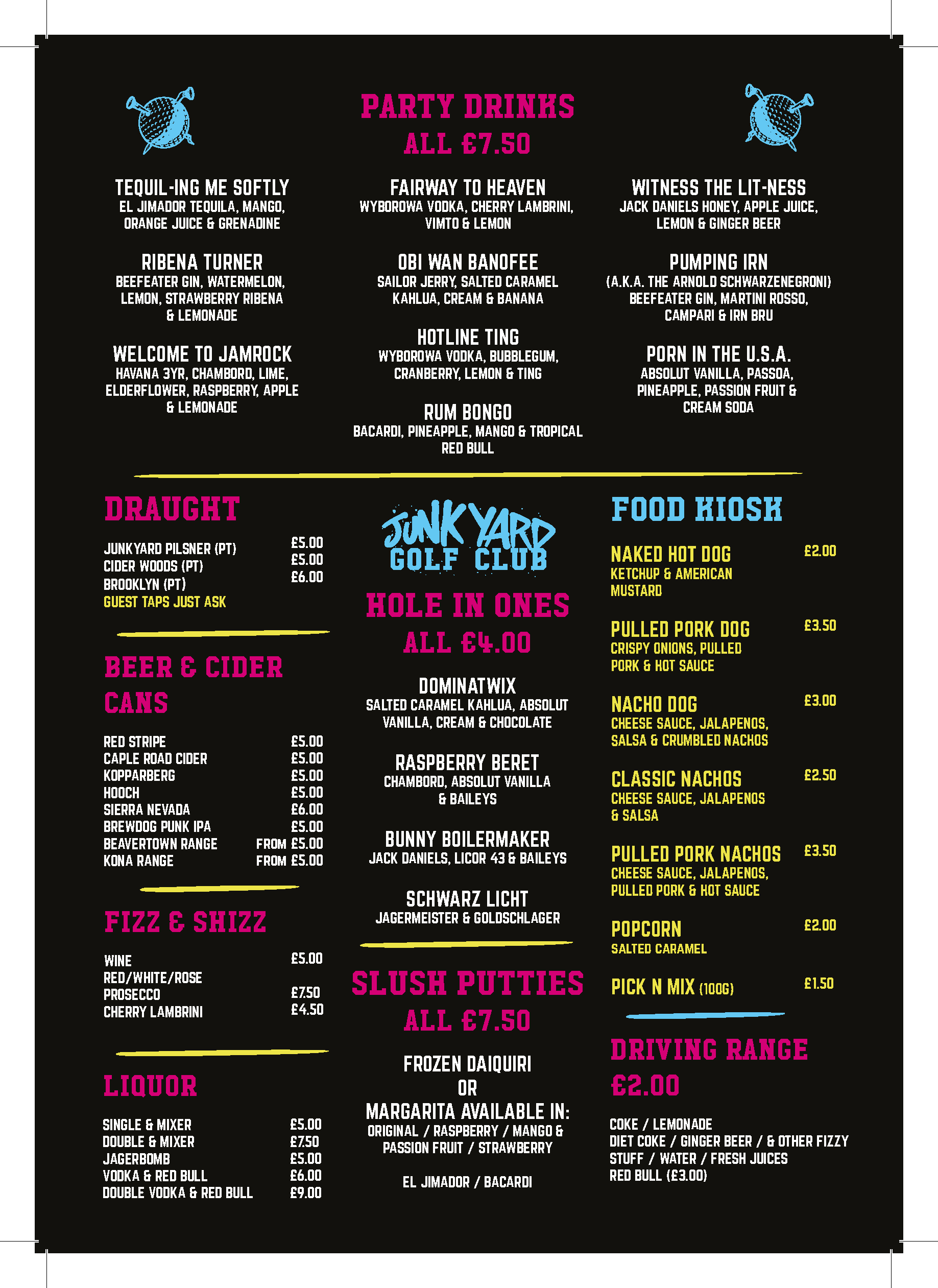 JUNKYARD GOLF CLUB LDN Everything you need to know — SAPHRON LONDON