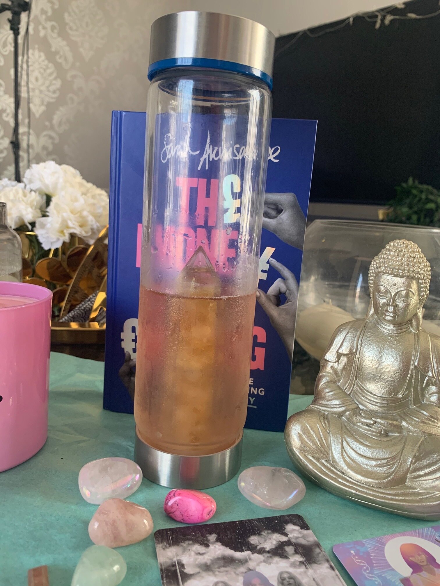 Not drinking enough water? Try a gemstone filled water bottle ...