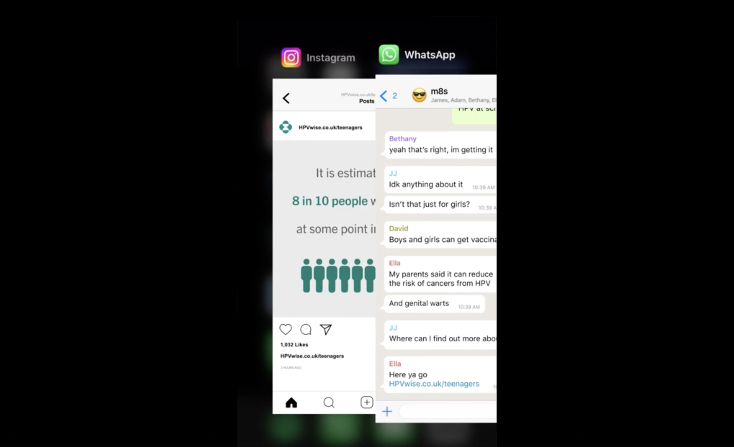 HPV Reels Ad for Teenagers (Youtube/Instagram/TikTok)