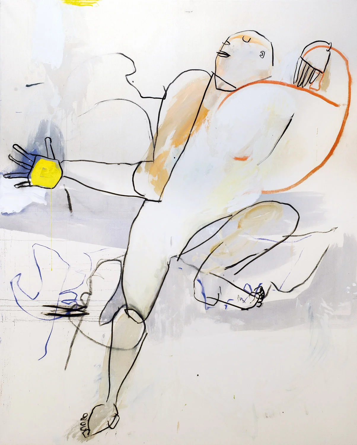 bridge, 2011 _ acrylic, charcoal on canvas, 175x140 cm