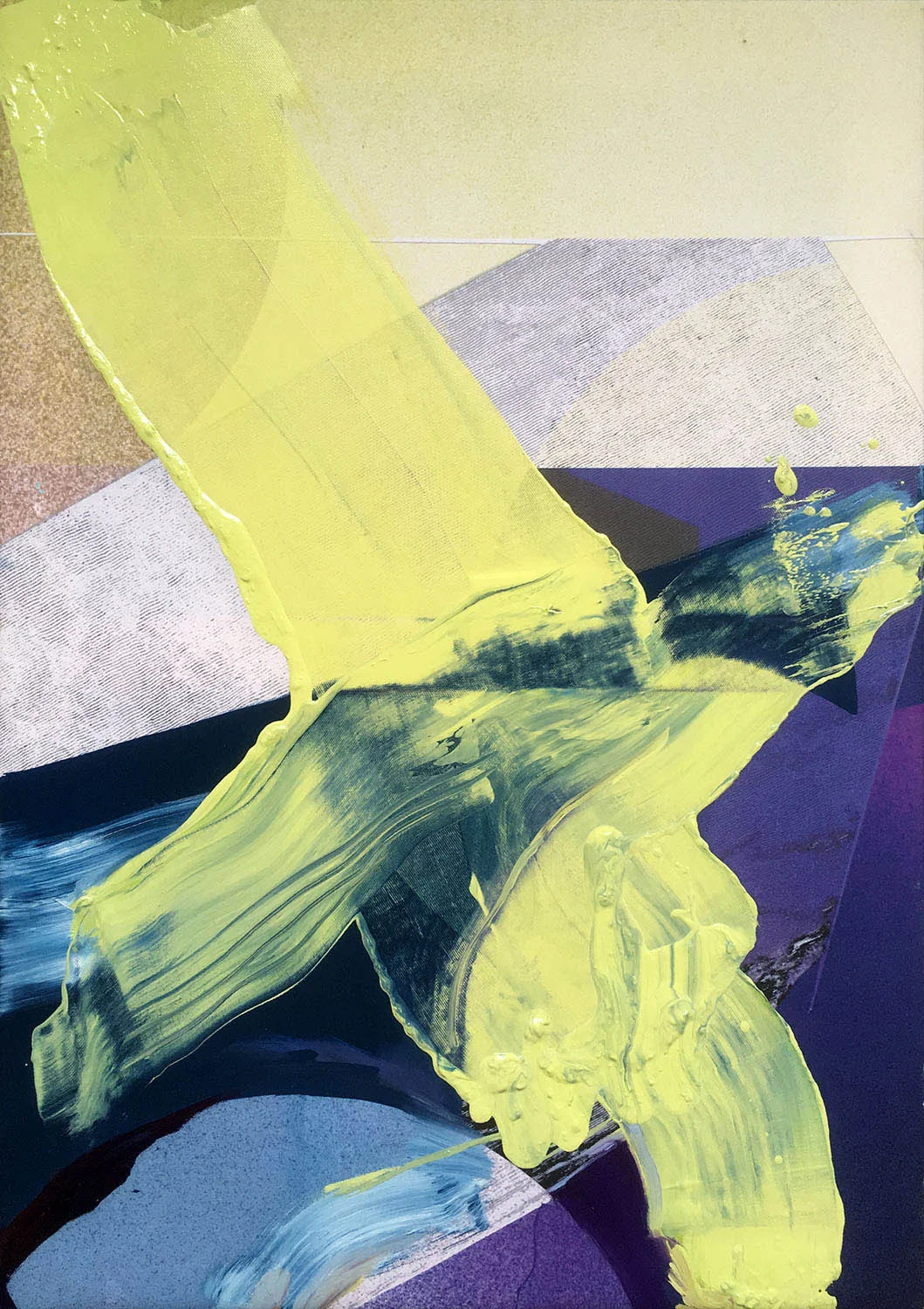 untitled (03), 2017 _ oil on printed canvas, 70x50 cm