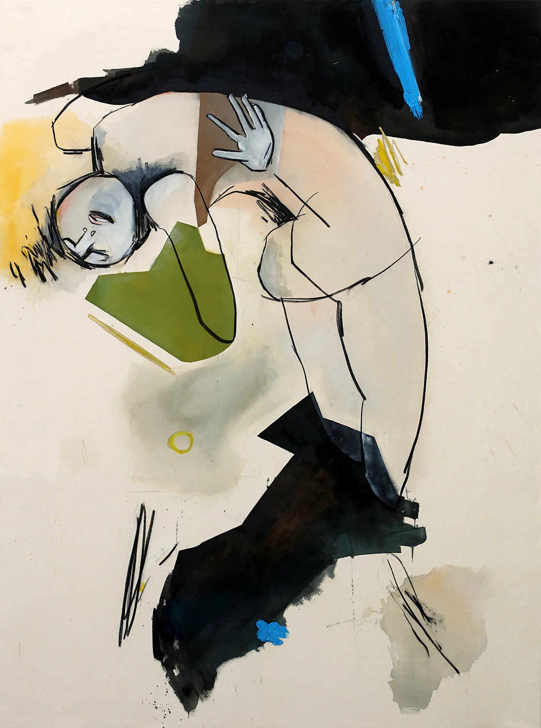 Grande Turn, 2019 _ oil, charcoal, acrylic on canvas, 200x150cm