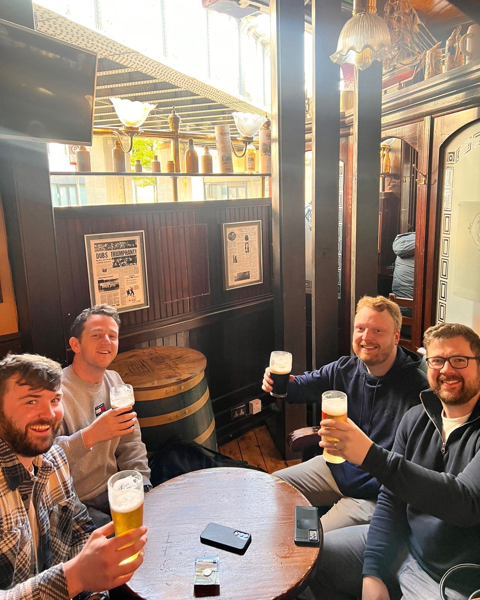 Grab your mates and cozy into the snug for a grand ole time! 🍻 Nothing beats laughter, good company, and a pint in the heart of Dublin. 

#PubLife #DublinSnug #MolloysDublin