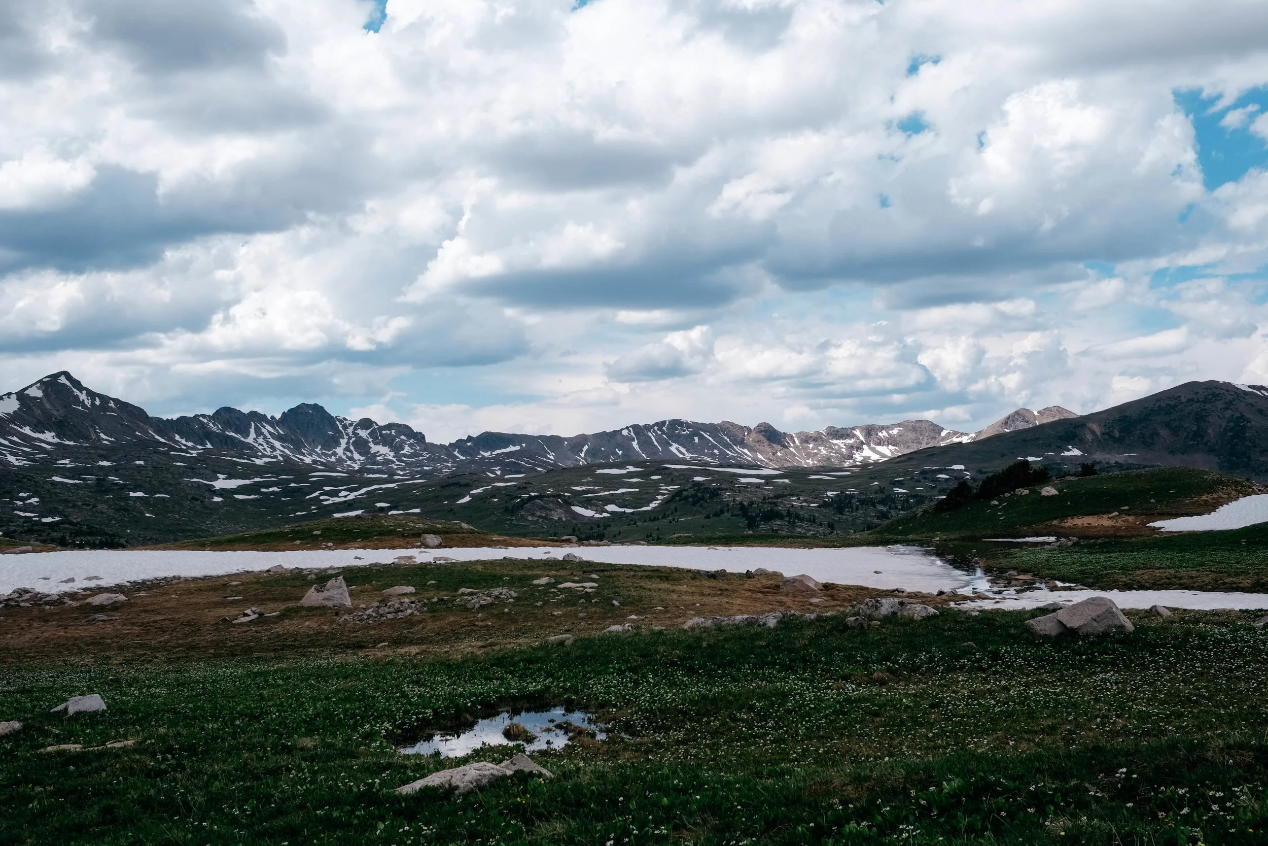 The view from Fancy Pass Summit descent