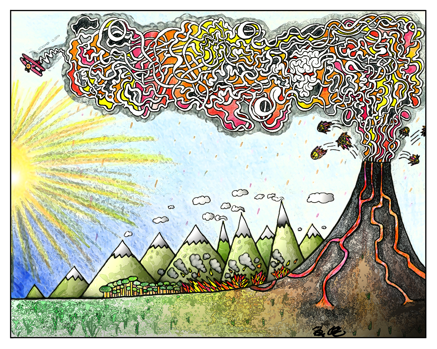 Biplane vs. The Volcano - 2007