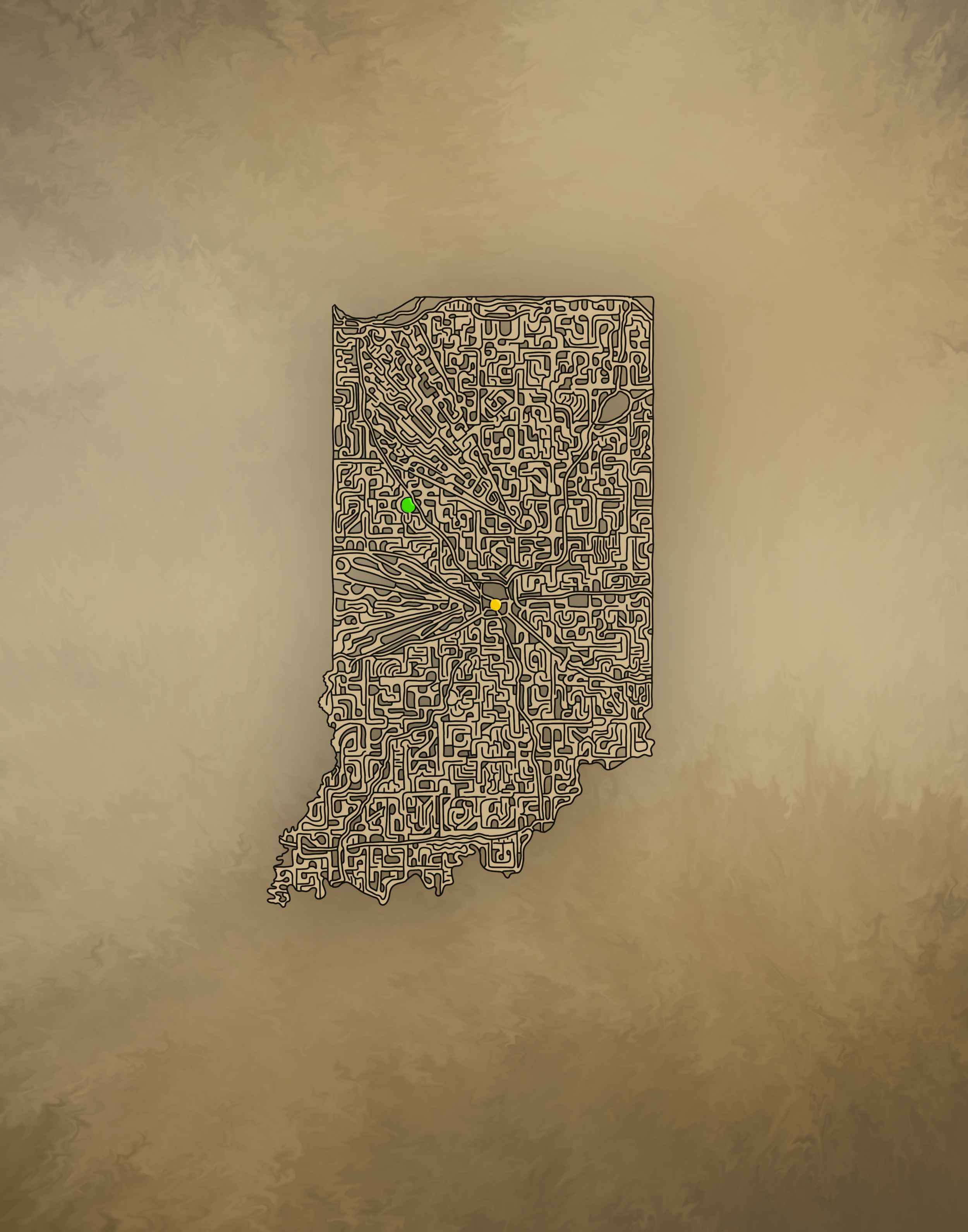 Indiana (Purdue Colors) - April 2019