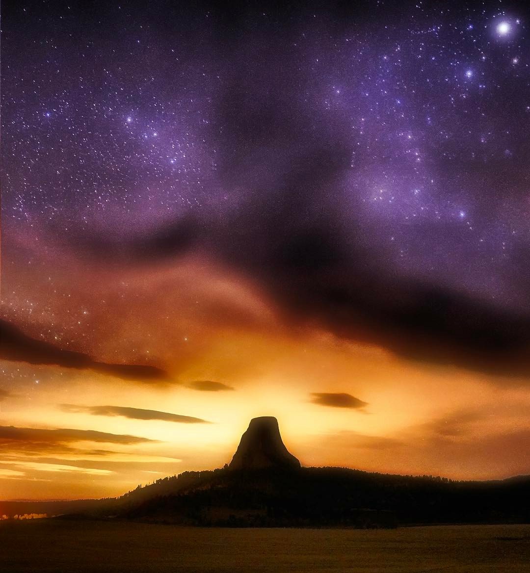 Clouds Clear Above Devil's Tower