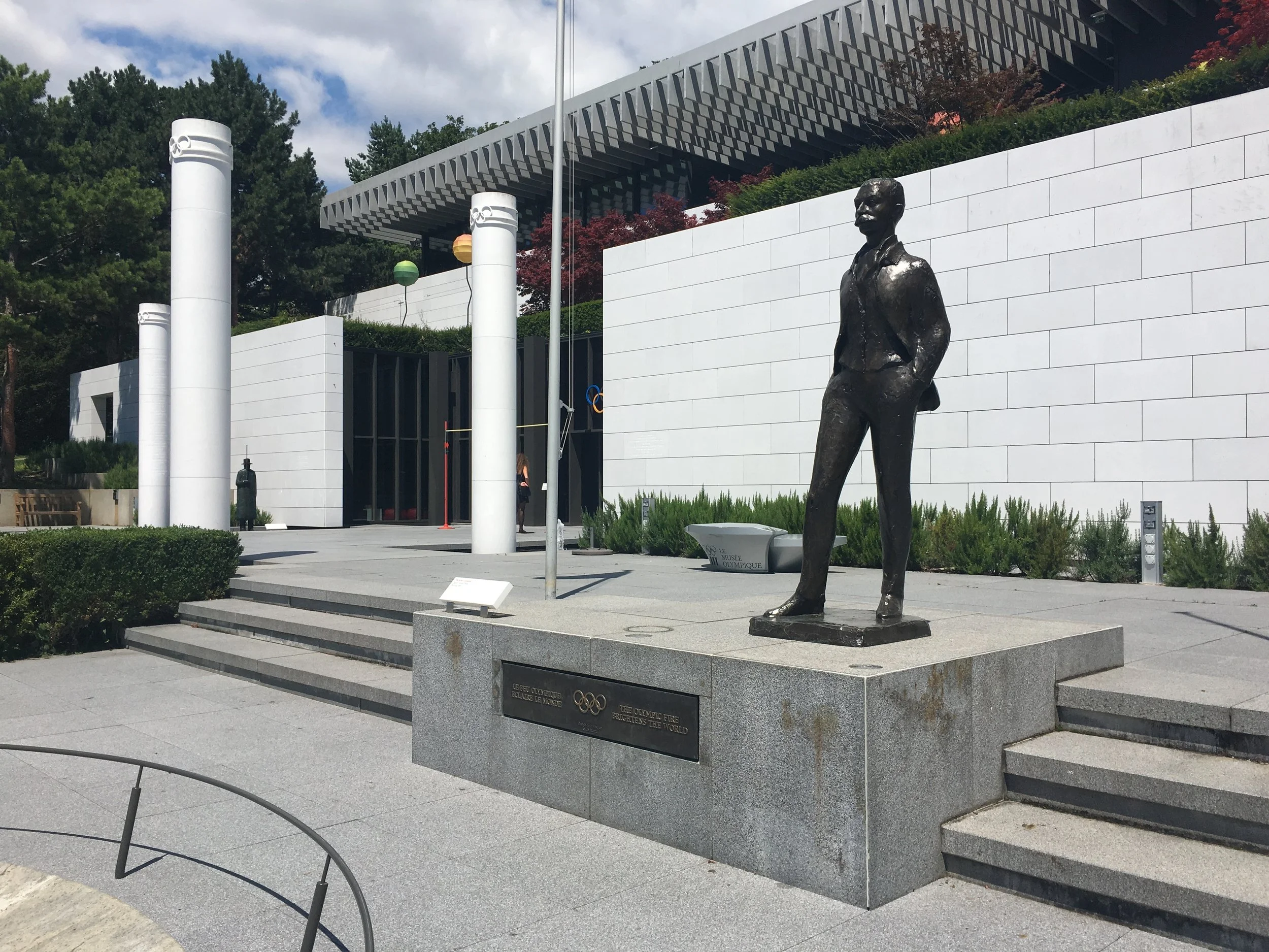 In front of the Olympic Museum