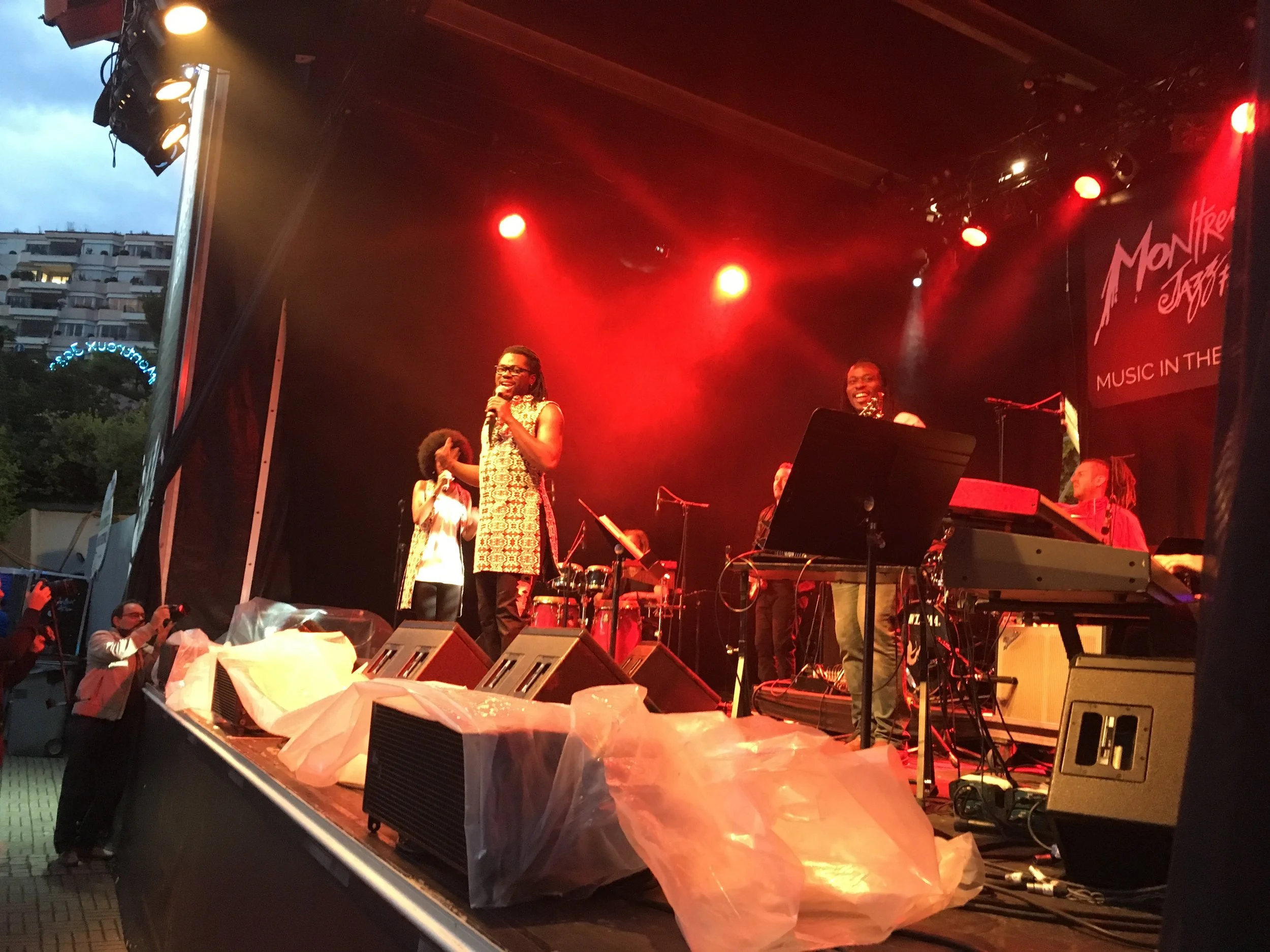One of the free outdoor stages