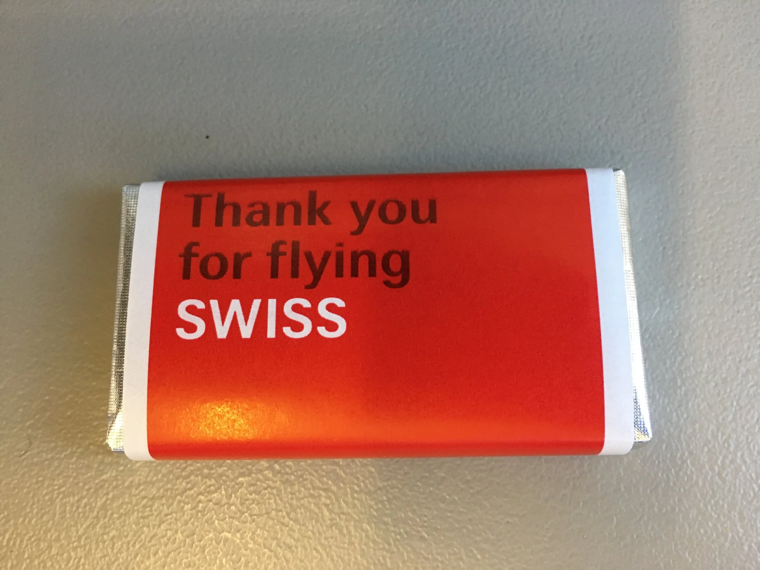The usual Swiss chocolate after the meal