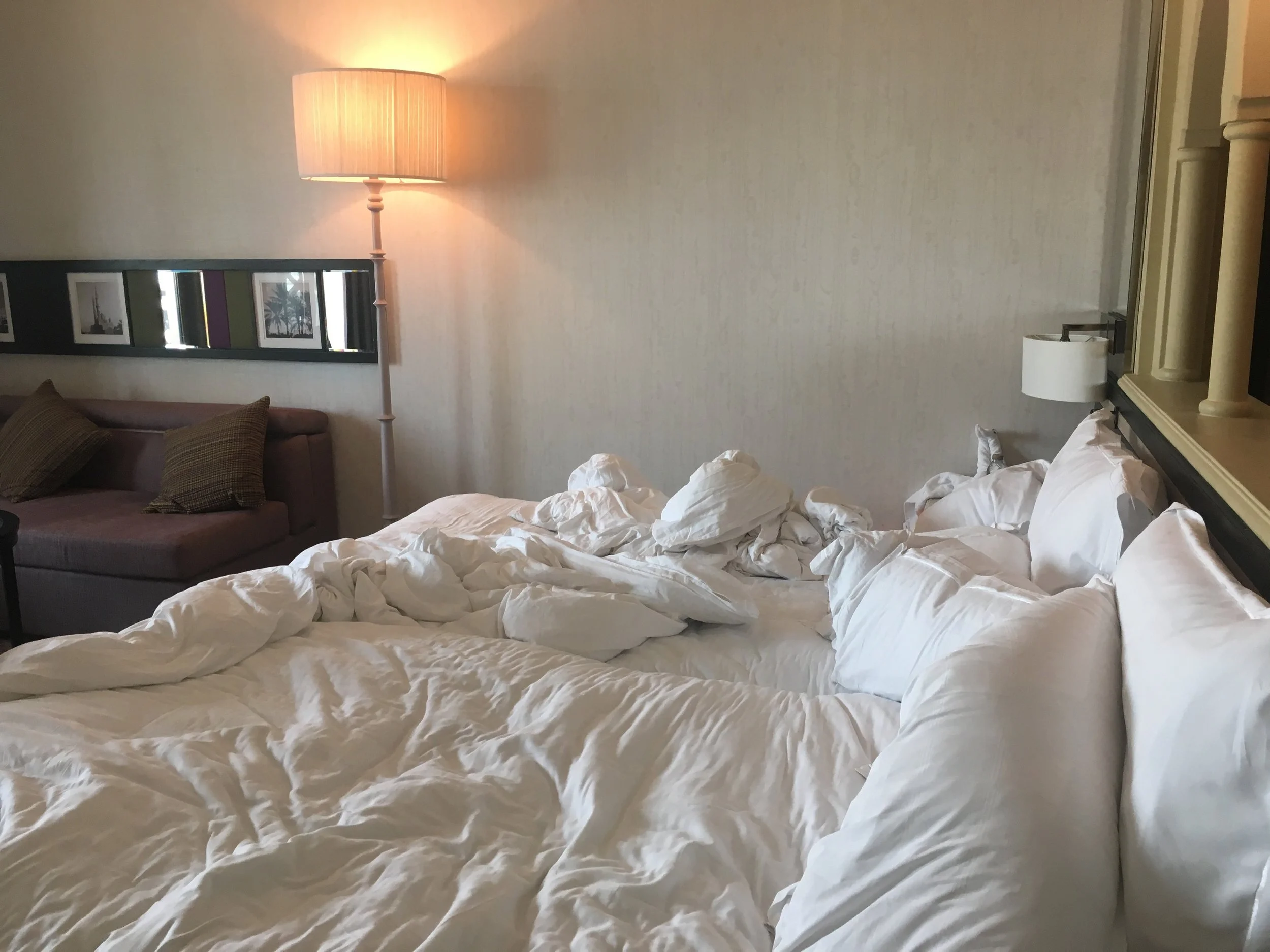 Don't judge us - this was taken on the last day, just before check-out
