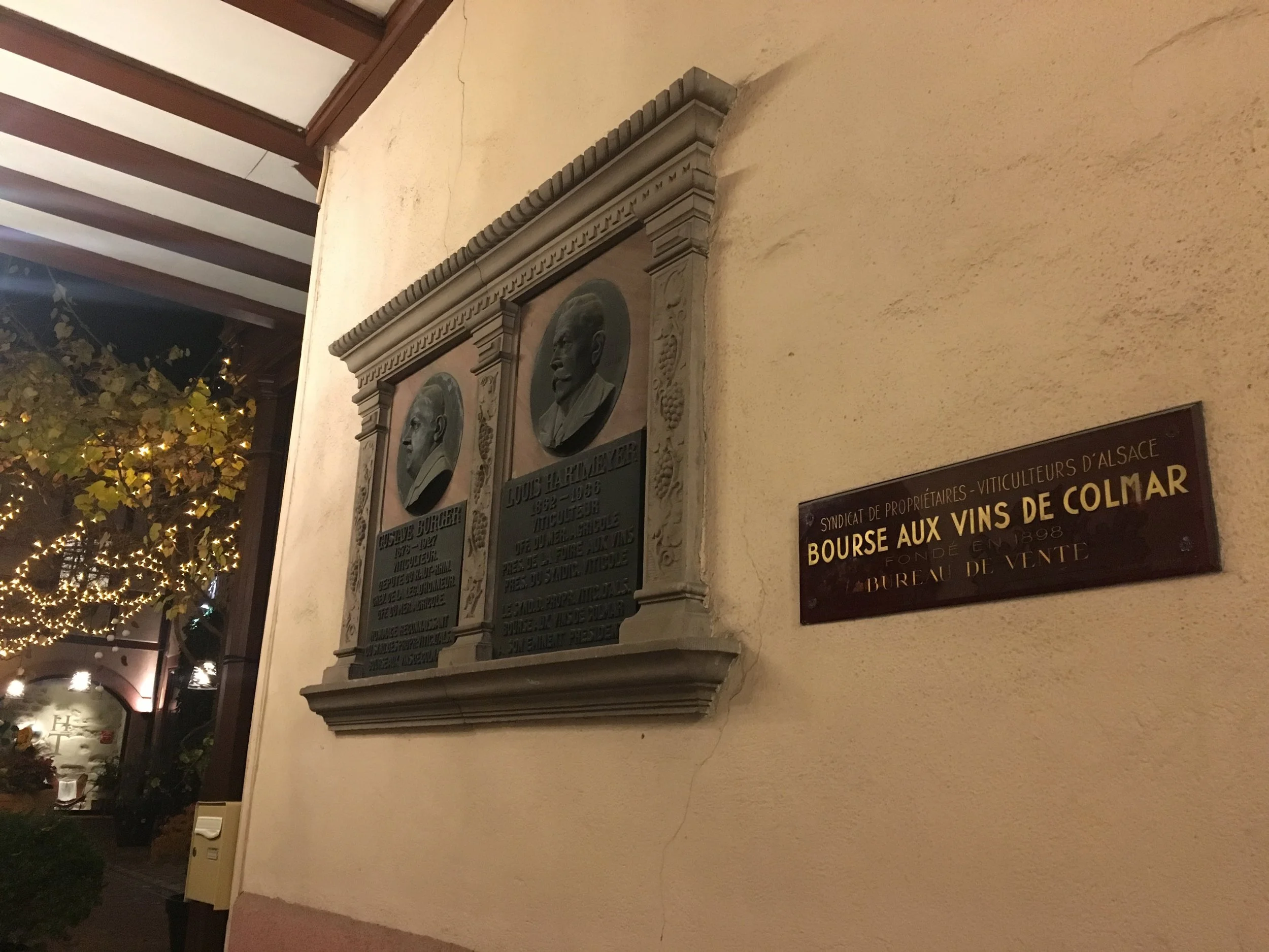 Wine is everywhere in Colmar