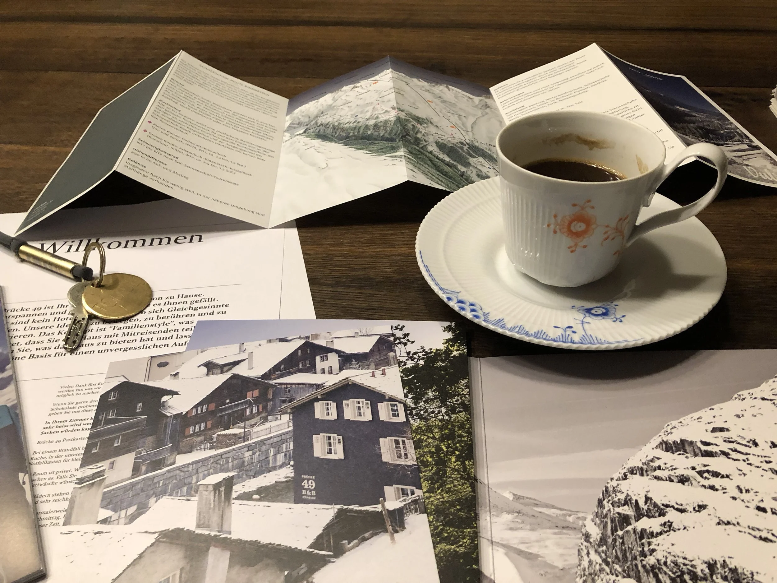 Welcome coffee and information material