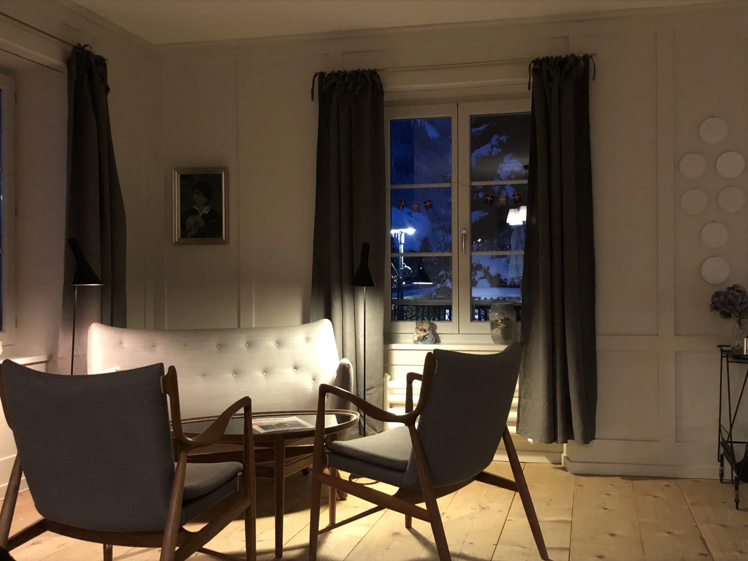 The lounge/living room/library