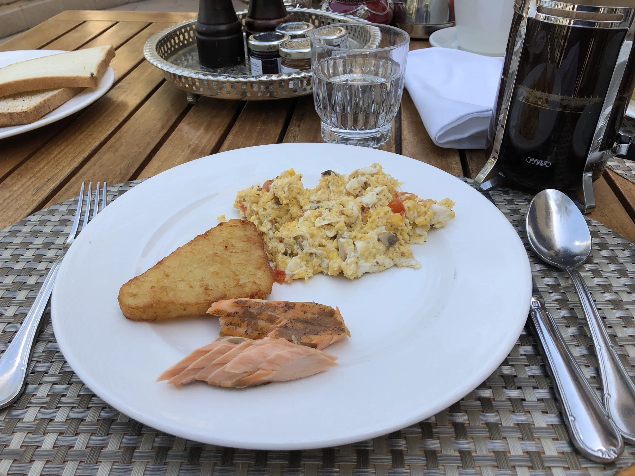 That salmon was my favorite breakfast item on offer - delicious