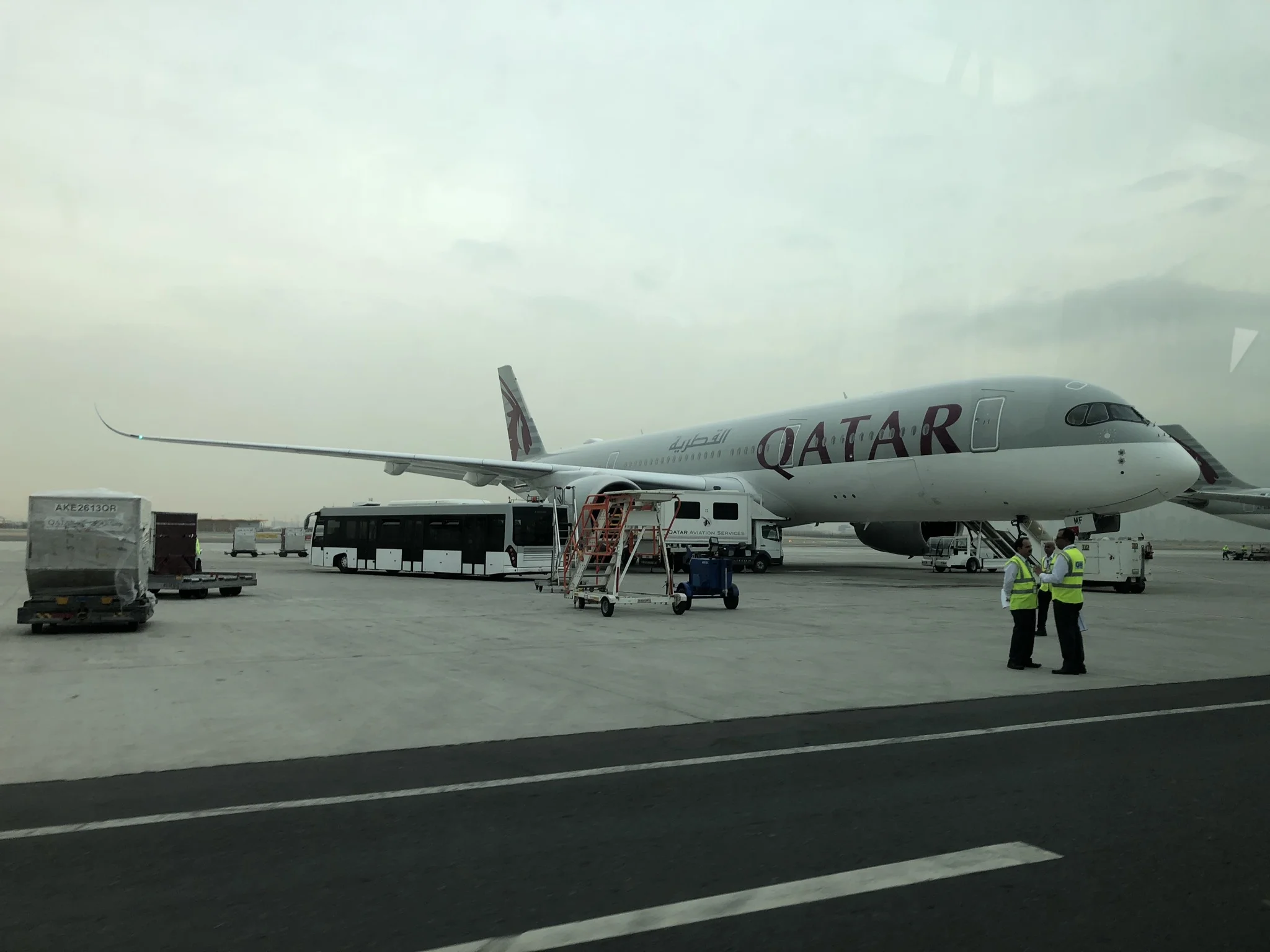 The A350-900 with a windshield that batman would use on his plane