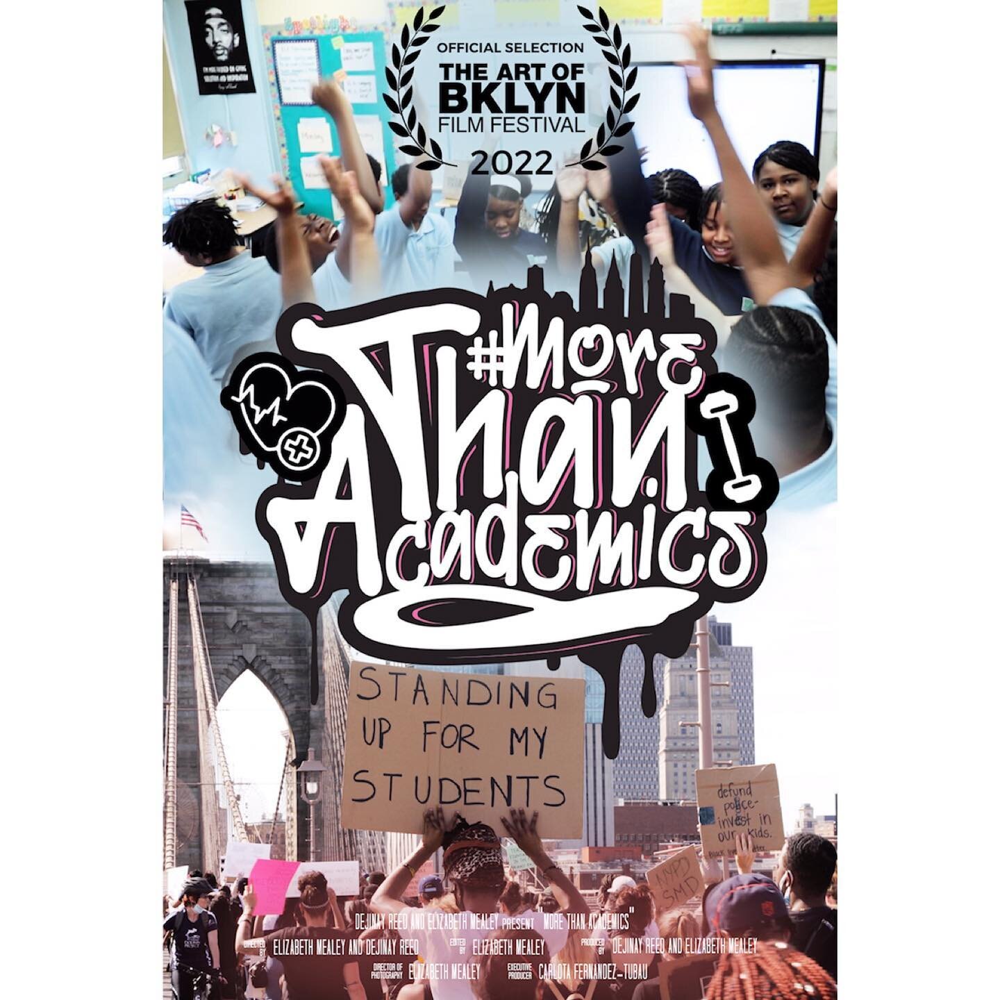 Another festival acceptance for @morethanacademicsdocumentary ! We will be screening @theartofbklyn film festival in June! ✨
.
.
.
.
.
.
.
.
.
.
.
.
#femalefilmmakerfriday #femalefilmmaker #womeninfilm #womendirectors #womenproducers #womencinematogr