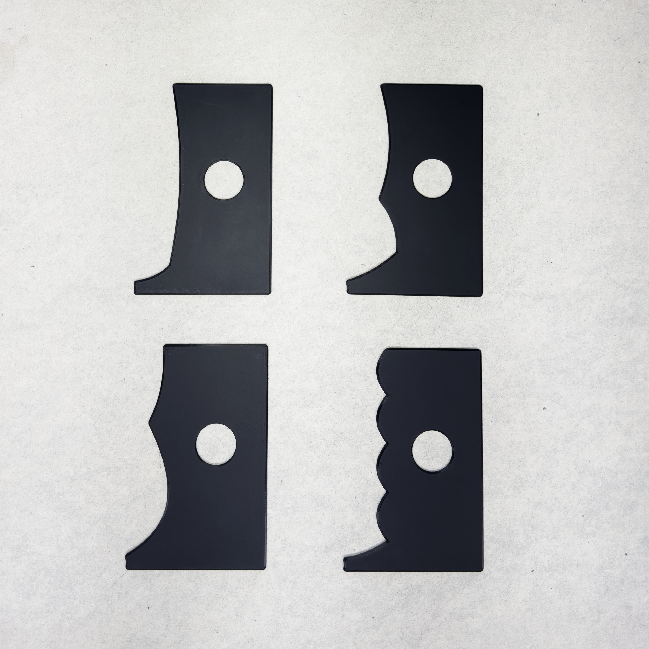 Cup Profile Ribs Set of 4